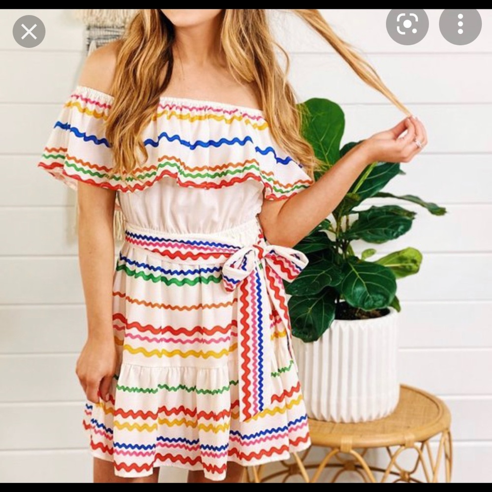 Off shoulder Ric Rac Dress NWOT